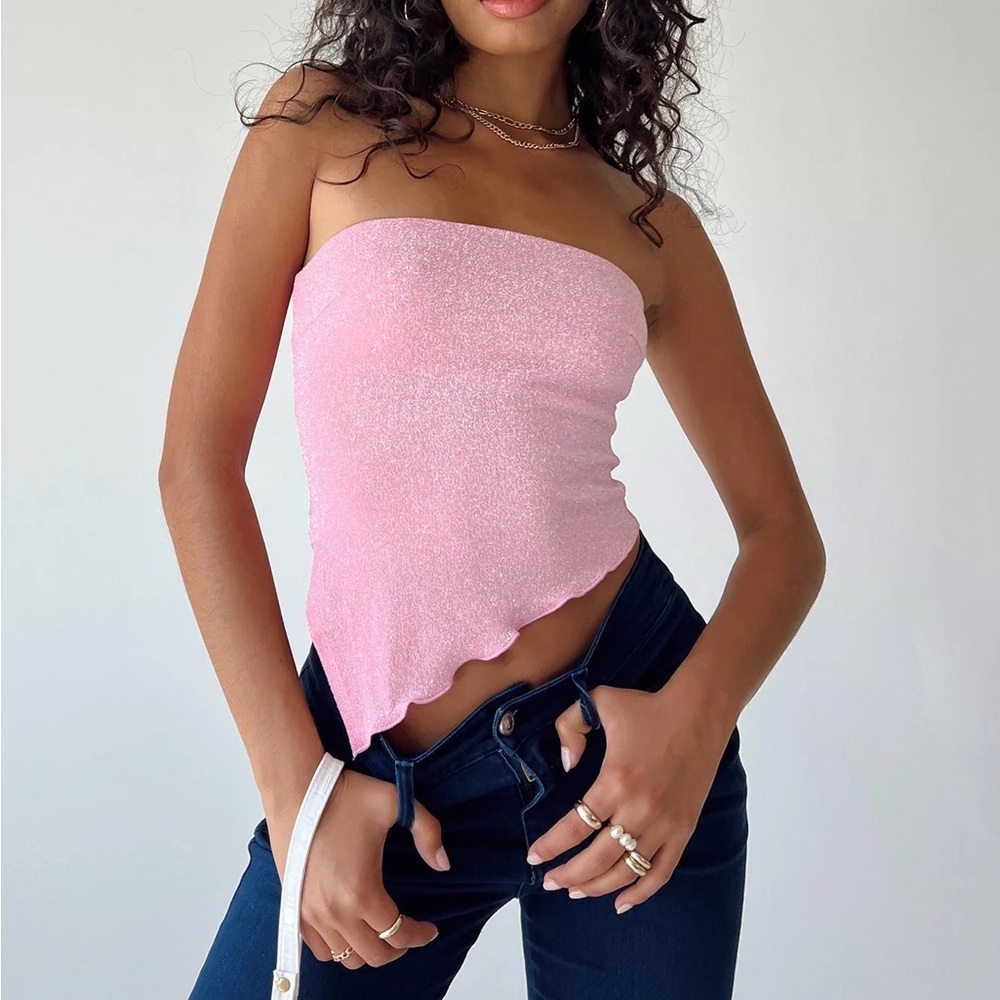 Princess Polly Carrie Strapless Top - Pink